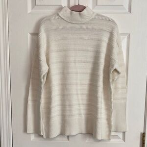 LOFT Cream Turtleneck Sweater